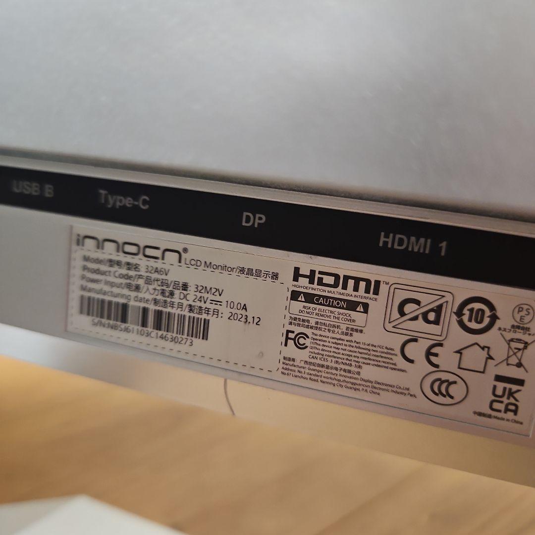 INNOCN 32M2V ゲーミング モニター ミニLED 4K 32インチ