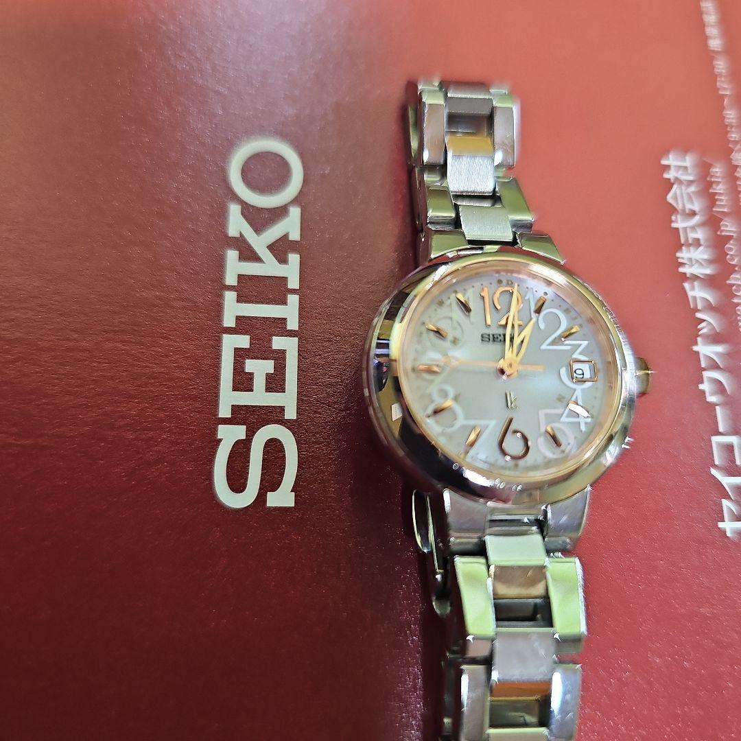 ⭐【超美品希少レア】SEIKO ルキア 1B22.0AK0電波ソーラー腕時計