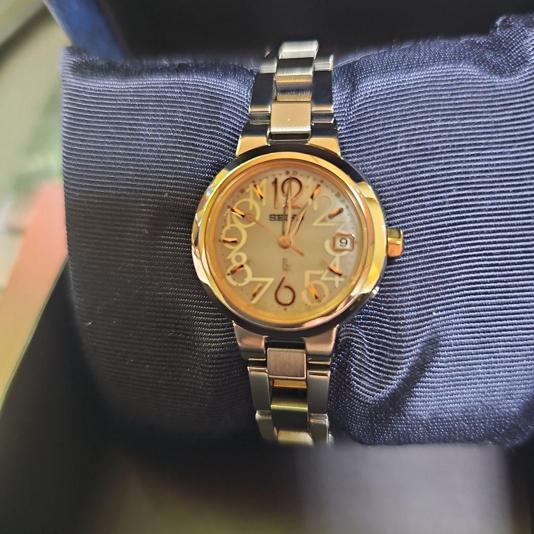 ⭐【超美品希少レア】SEIKO ルキア 1B22.0AK0電波ソーラー腕時計