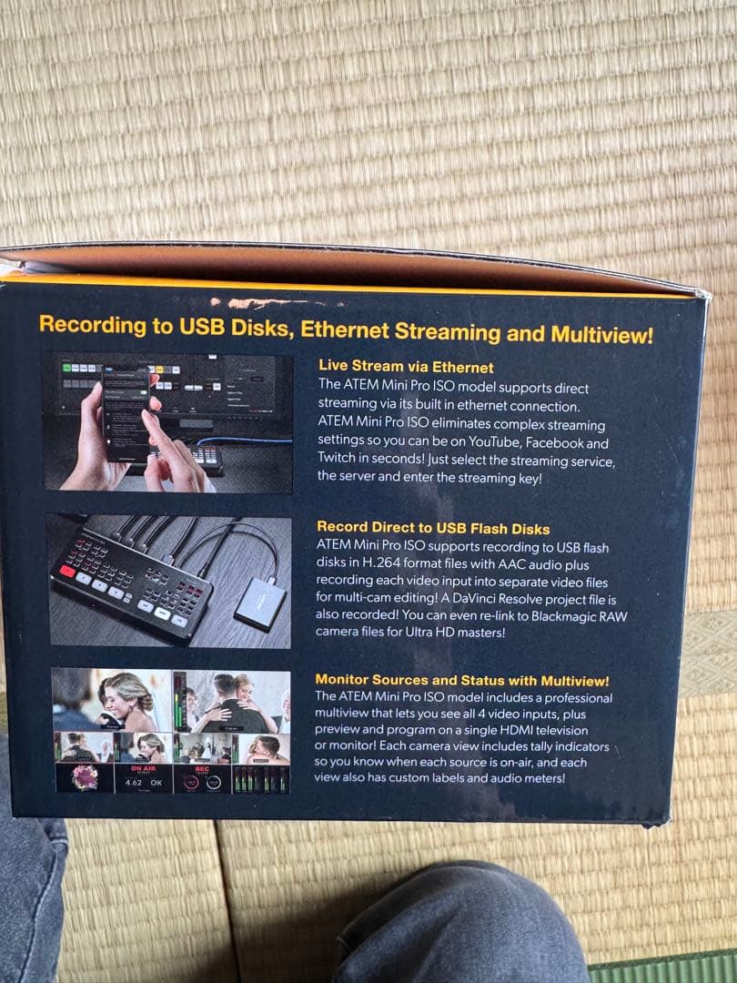 分配器・切替器 ATEM Mini Pro ISO