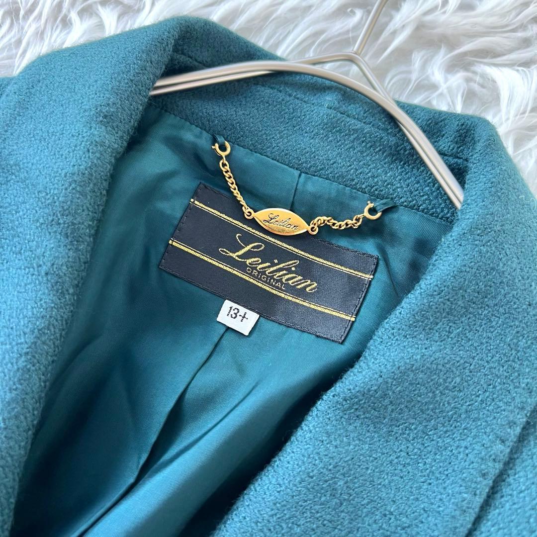 【希少カラー】 レリアン 別注ドイツ生地 パンツスーツ 2B グリーン 2XL