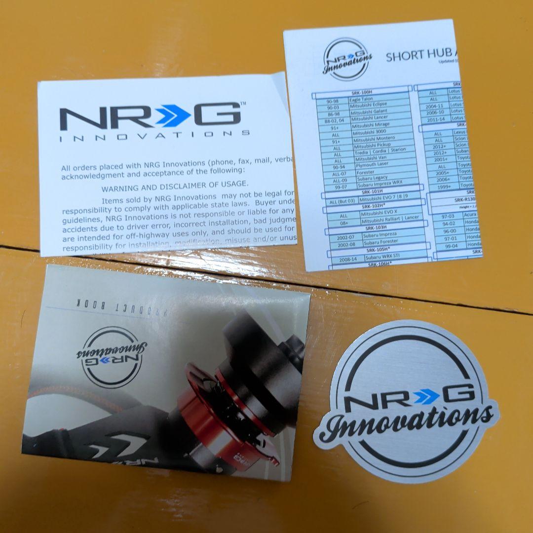 NRG SRK-200-1BK ステアリングハブ ブラック　チン音