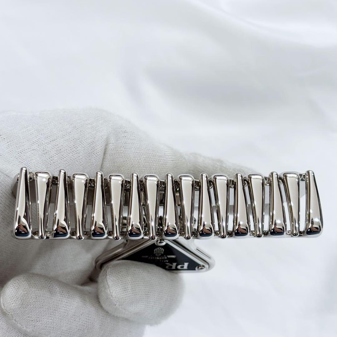 極美品　正規品✨　PRADA プラダ　ヘアクリップ　バレッタ　メタルクリップ