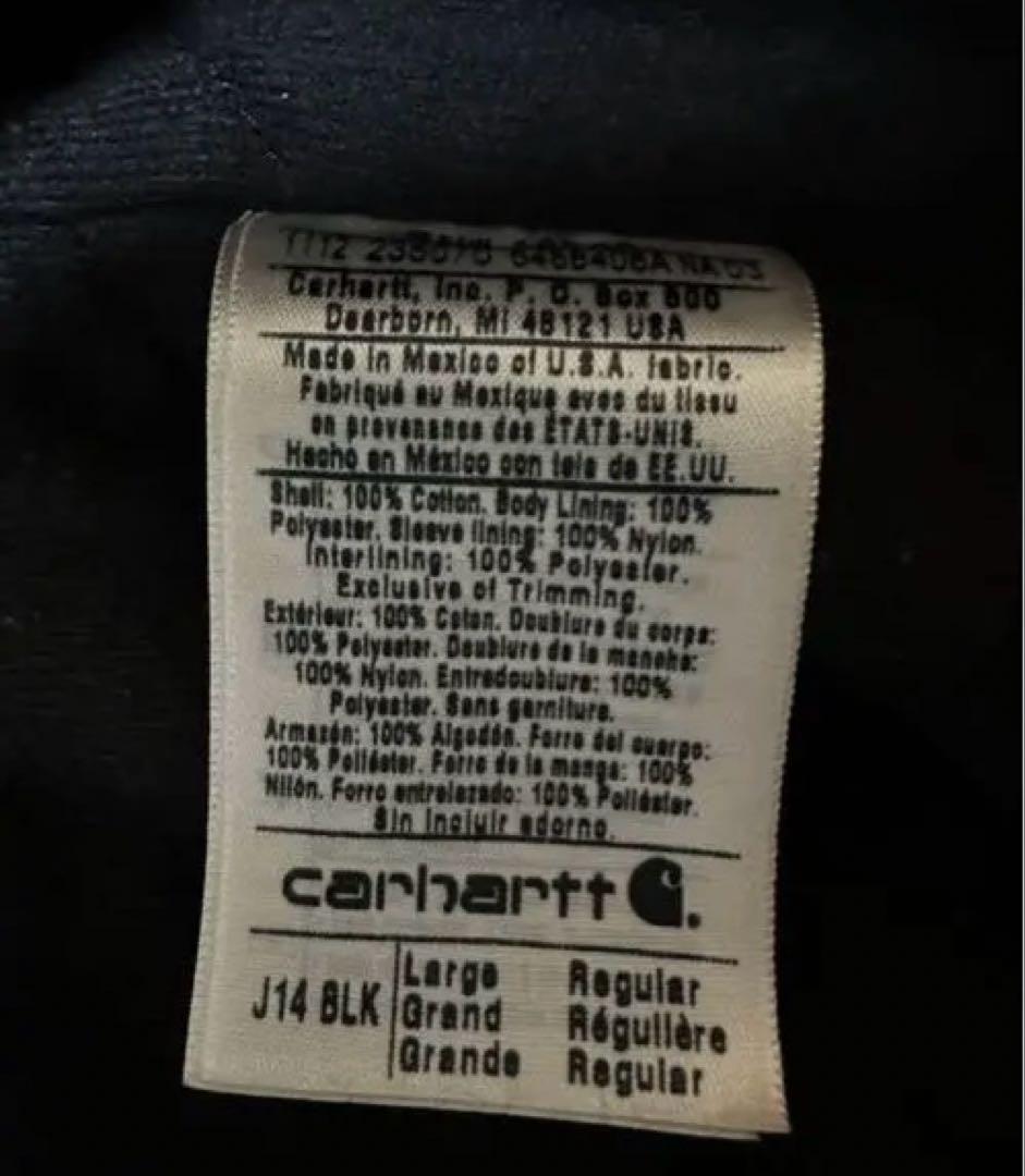 は*ん様 最終価格 Carhartt サンタフェジャケット J14 ブラック