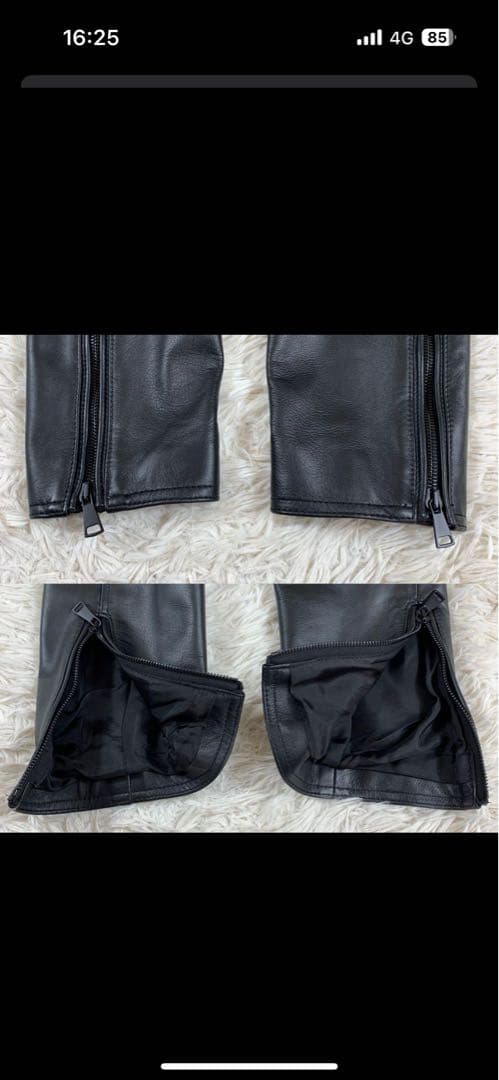 【値引きしました！】美品アウール イタリアンレザー ジャケット シングル 黒 L