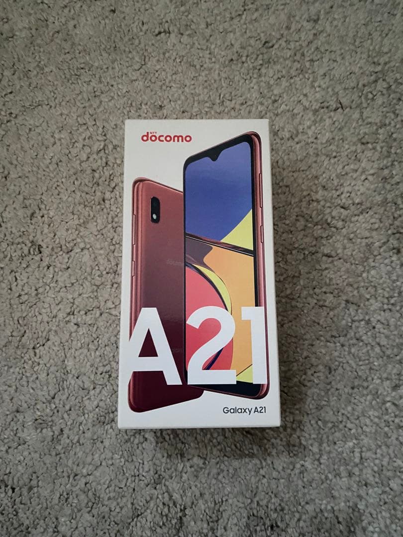 docomo Galaxy A21 レッド 本体
