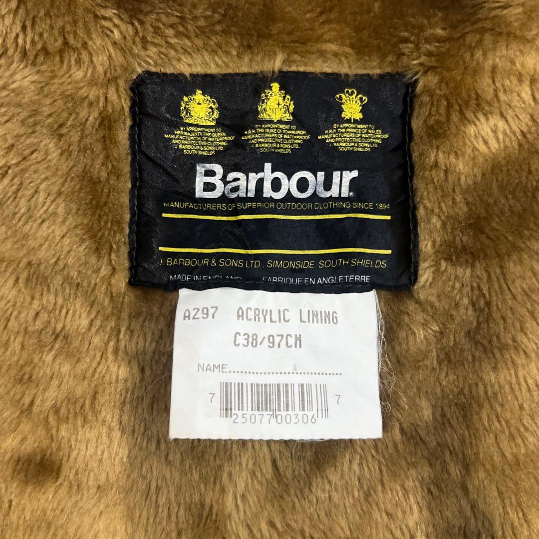 90s Barbour バブアー A297 パイル ライナー C38 英国製