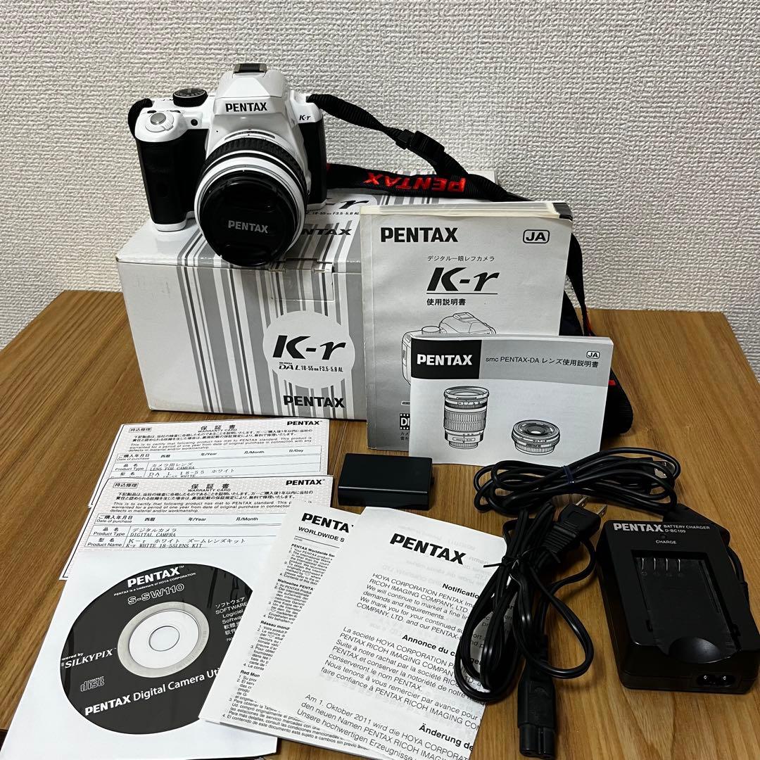 PENTAX K-r ホワイト デジタル一眼レフカメラ