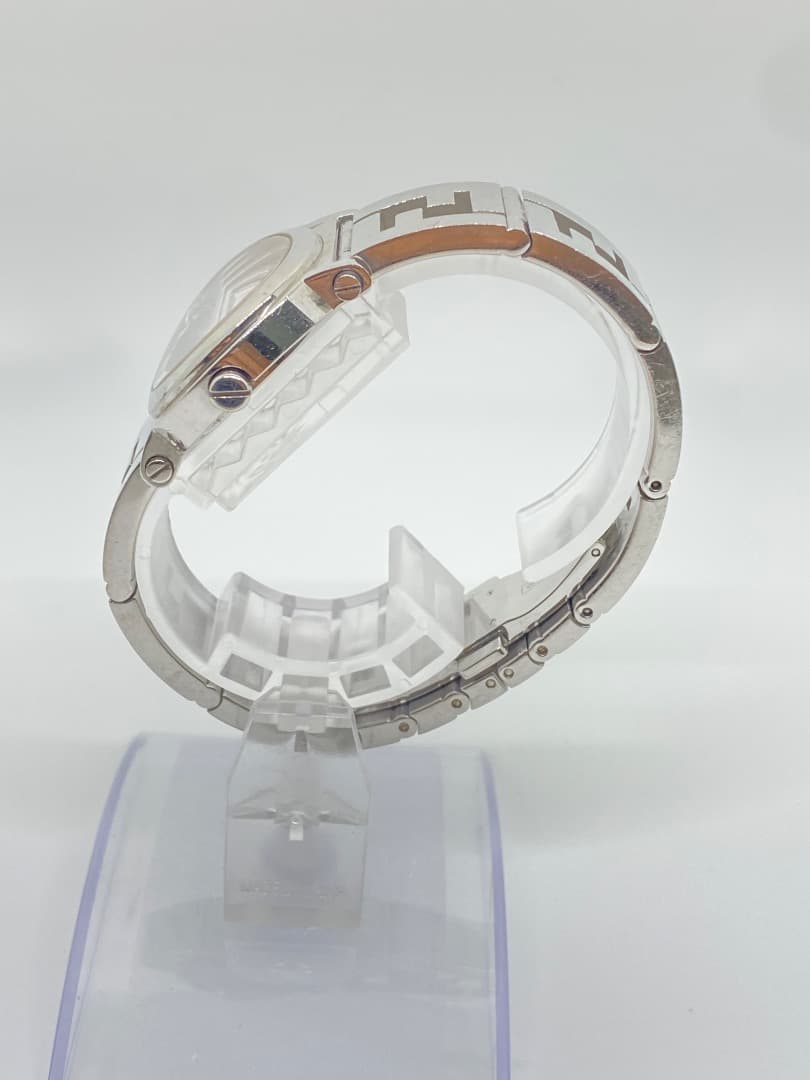 【保付・新品電池】フェンディ 6100L クアドロ ラウンド クォーツ シェル