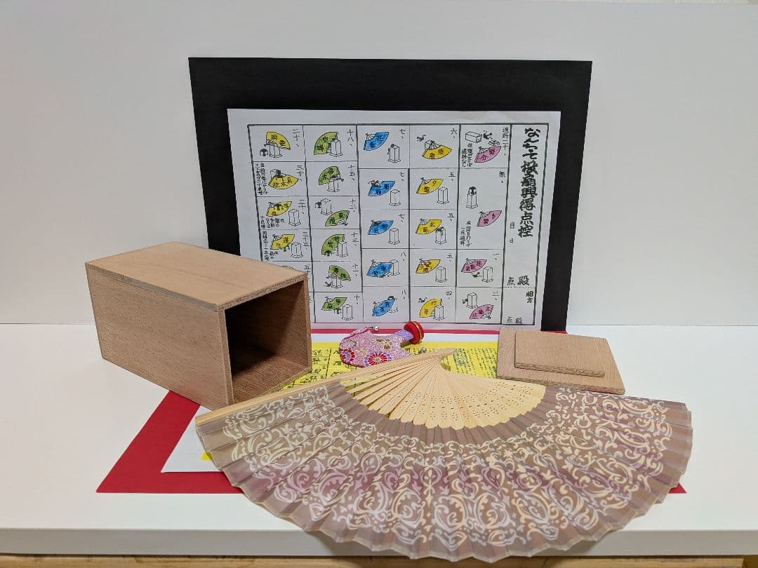 「時の流れに身を任せ〜♪②。」NEWデザイン扇子！新品⑤点 投扇興セット。