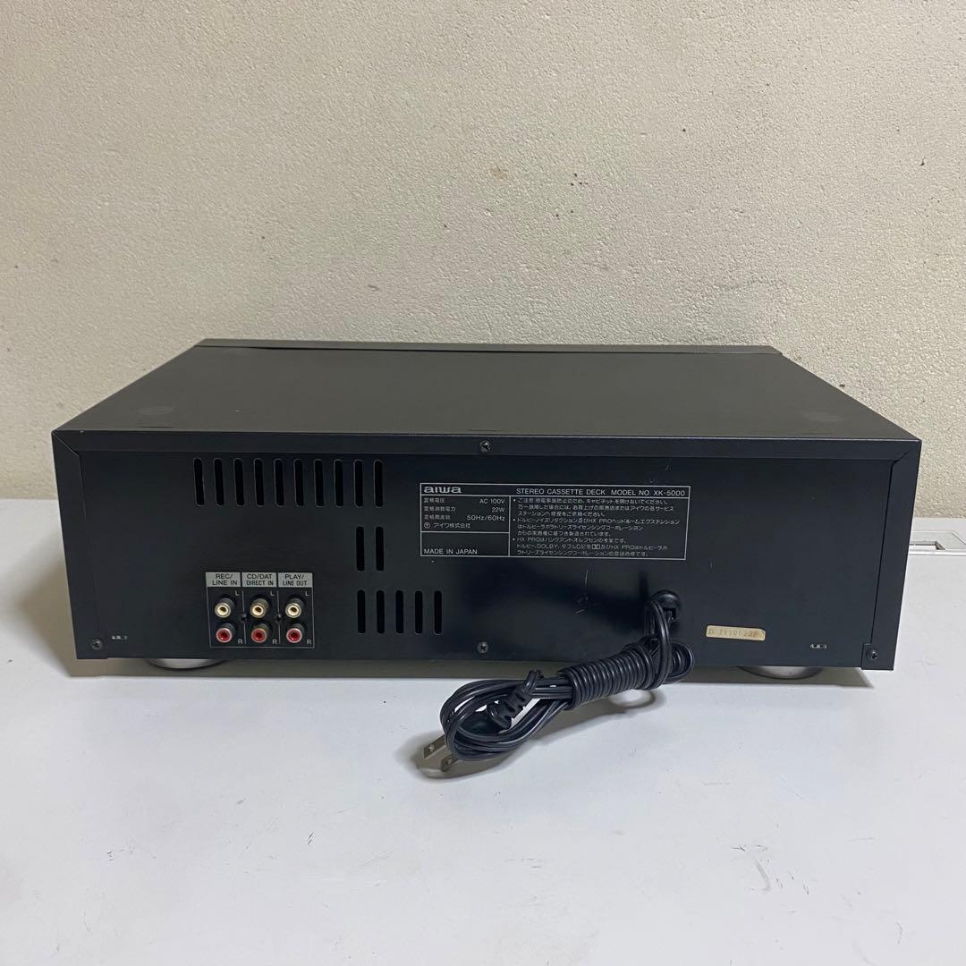 通電確認済み aiwa カセットデッキ XK-5000 HX PRO 3HEAD