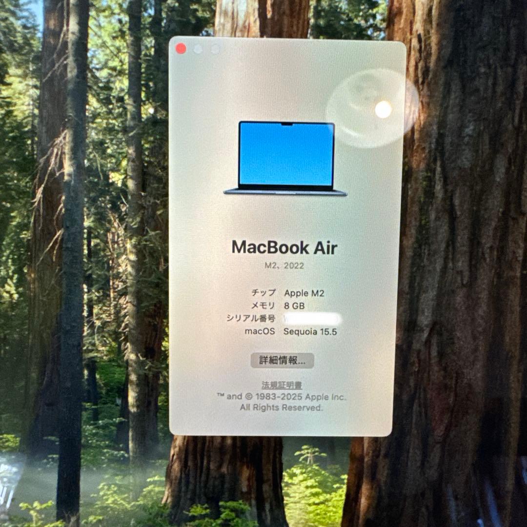 Apple M2 MacBook AirミッドナイトUS配列