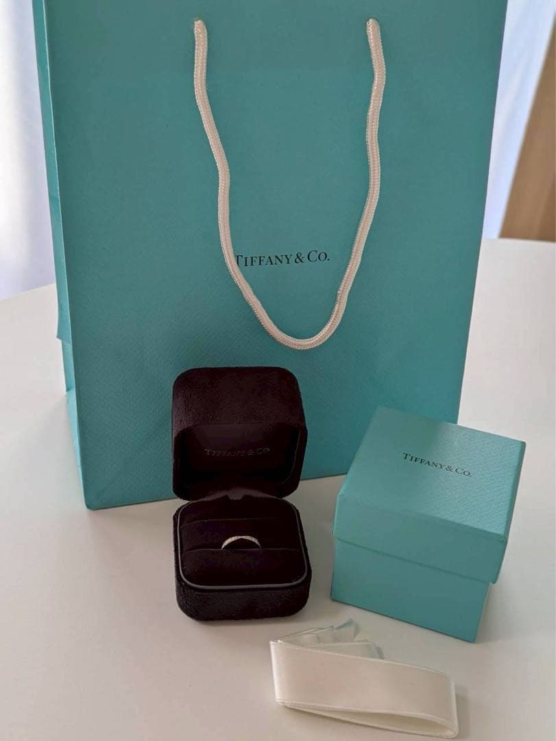 【付属品付】ティファニー ハーモニーダイヤリング プラチナPt950