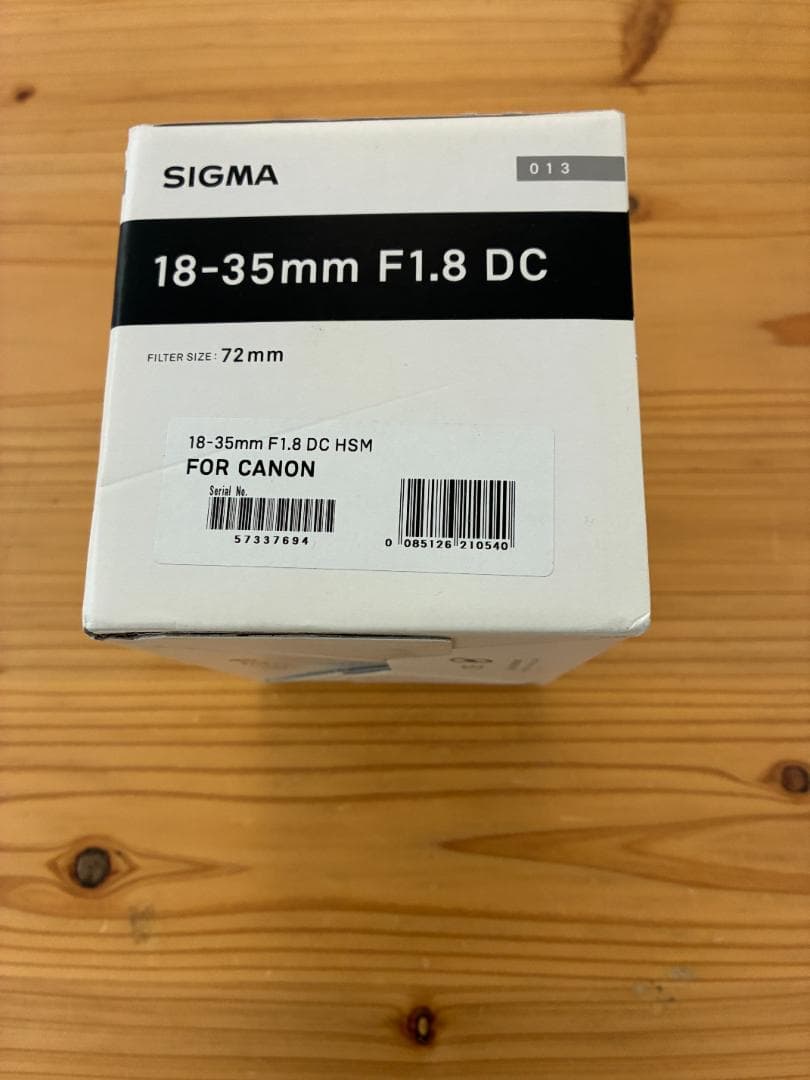SIGMA / シグマ 18-35mm F1.8 DC HSM [キヤノン用]