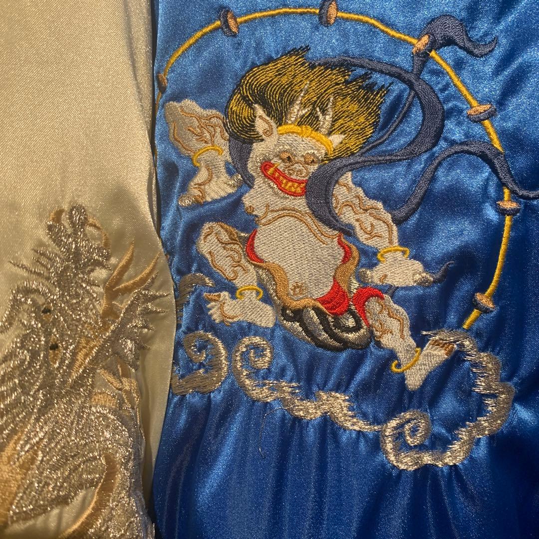 釣*吉様 ヤマコ YAMA50 90’s 日本製スカジャン　中綿入り　刺繍