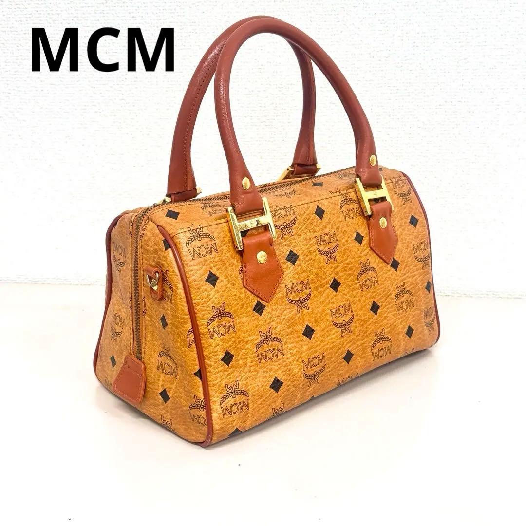 エムシーエム　MCM　ミニボストンバッグ　ハンドバッグ　ヴィセトス柄
