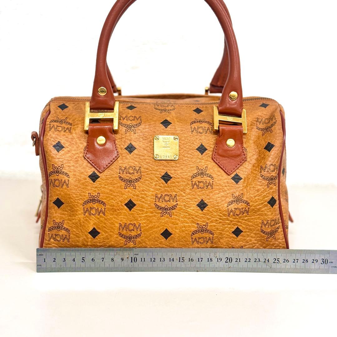 エムシーエム　MCM　ミニボストンバッグ　ハンドバッグ　ヴィセトス柄