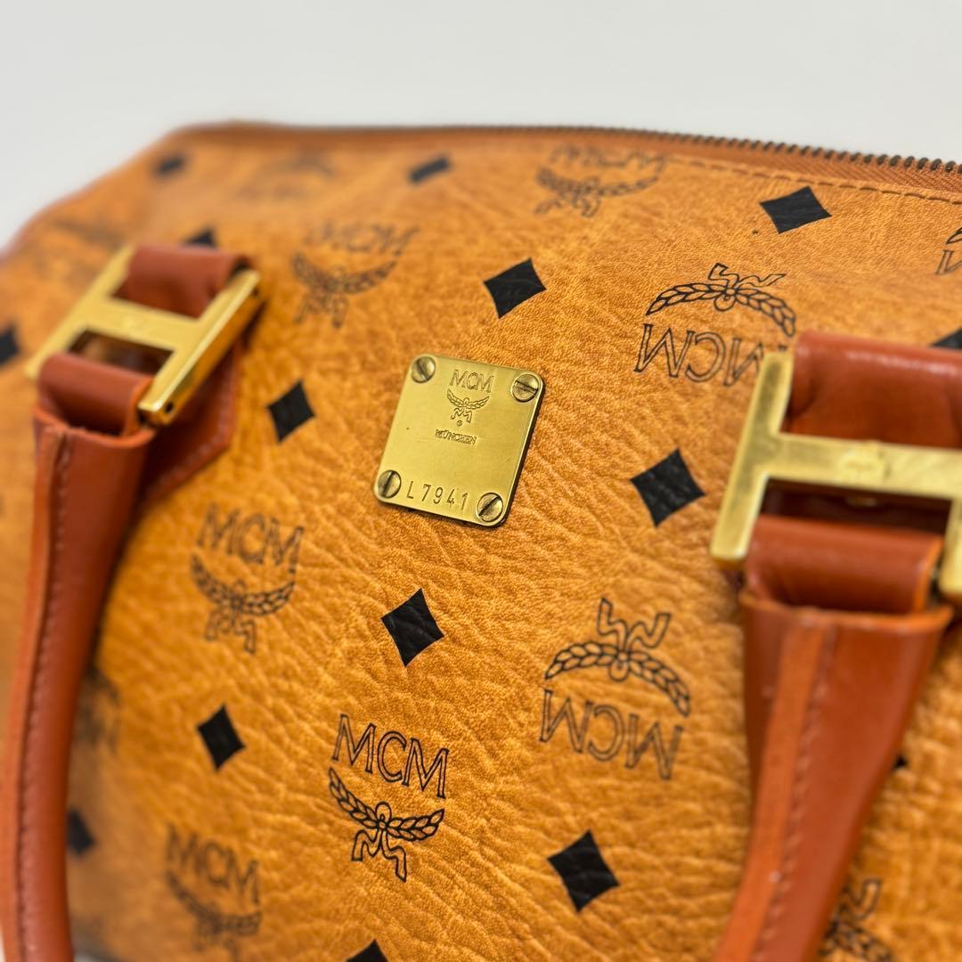 エムシーエム　MCM　ミニボストンバッグ　ハンドバッグ　ヴィセトス柄