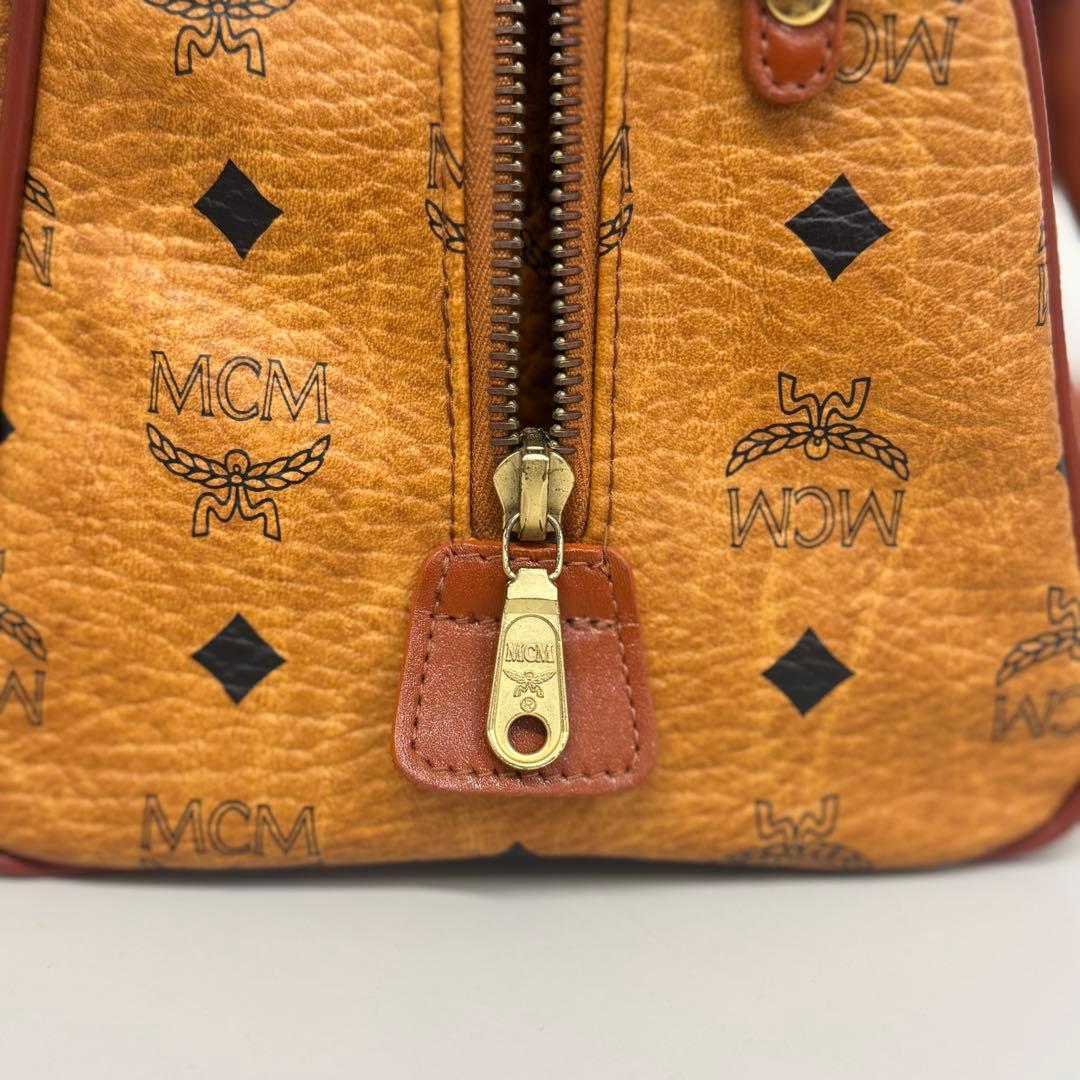 エムシーエム　MCM　ミニボストンバッグ　ハンドバッグ　ヴィセトス柄