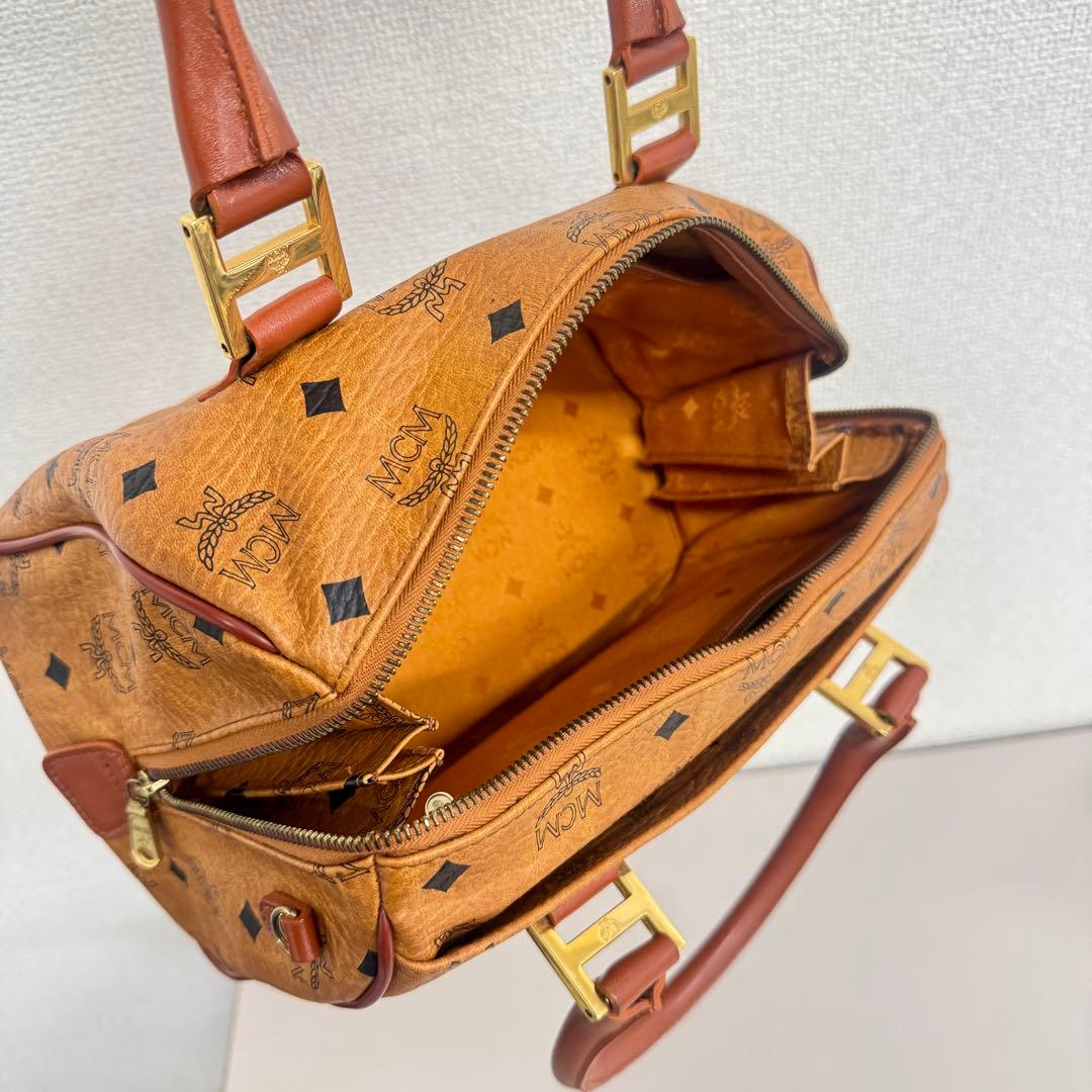 エムシーエム　MCM　ミニボストンバッグ　ハンドバッグ　ヴィセトス柄