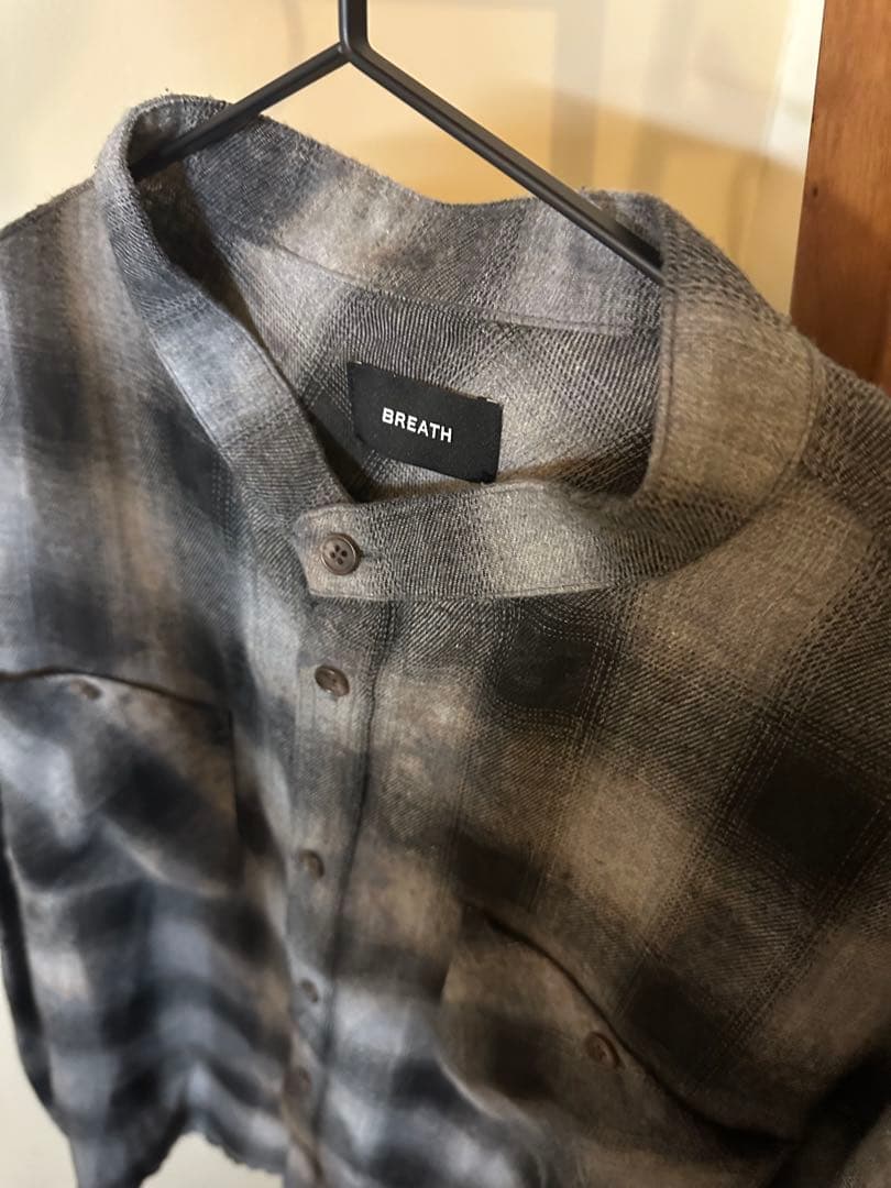 BREATH BADHOP COLLARLESS SHIRT/BLK M 新品