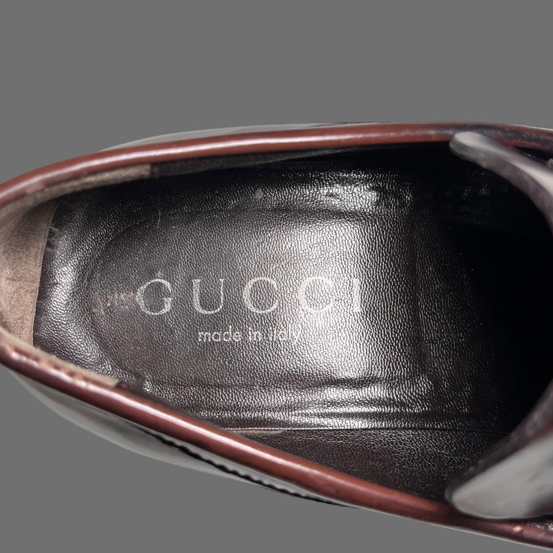 その他 GUCCI l plate Square toe loafer