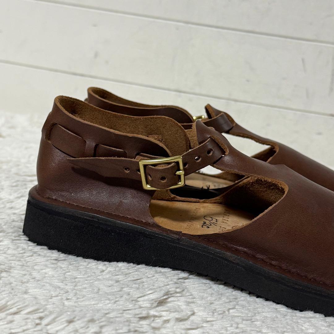 ⭐️未使用品⭐️　オーロラシューズ　Tストラップ　ウエストインディアン　ブラウン