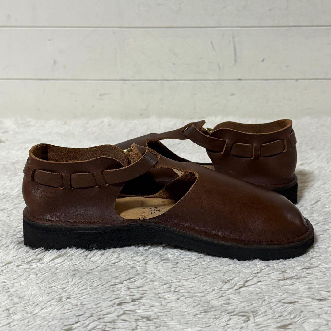 ⭐️未使用品⭐️　オーロラシューズ　Tストラップ　ウエストインディアン　ブラウン