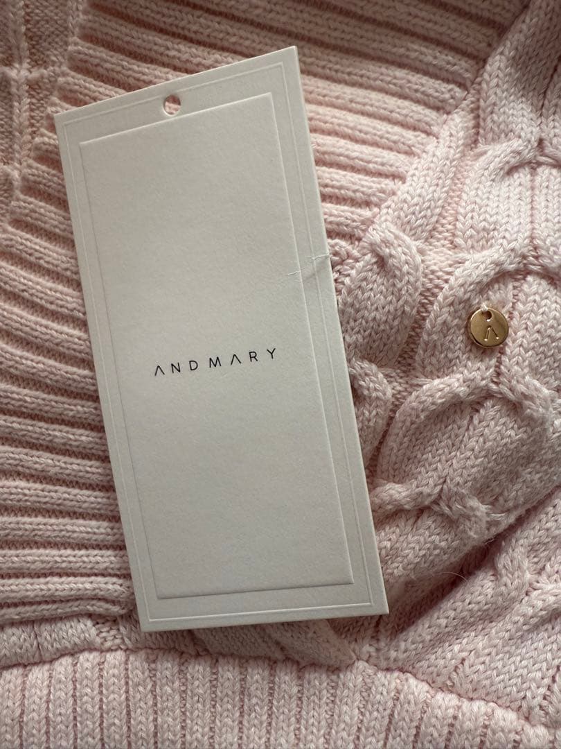 トップス Andmary Taylor hoodie knit tops pink