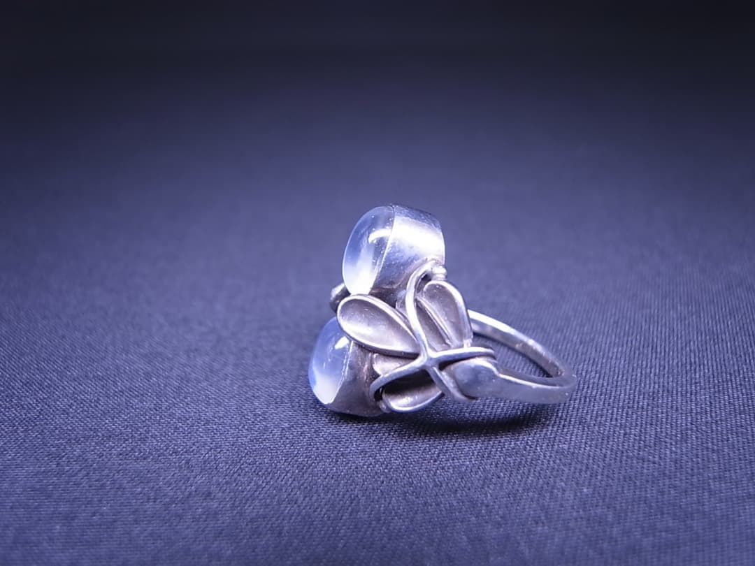 ジョージジェンセン ムーンライト ブロッサムリング ブルームーンストーン