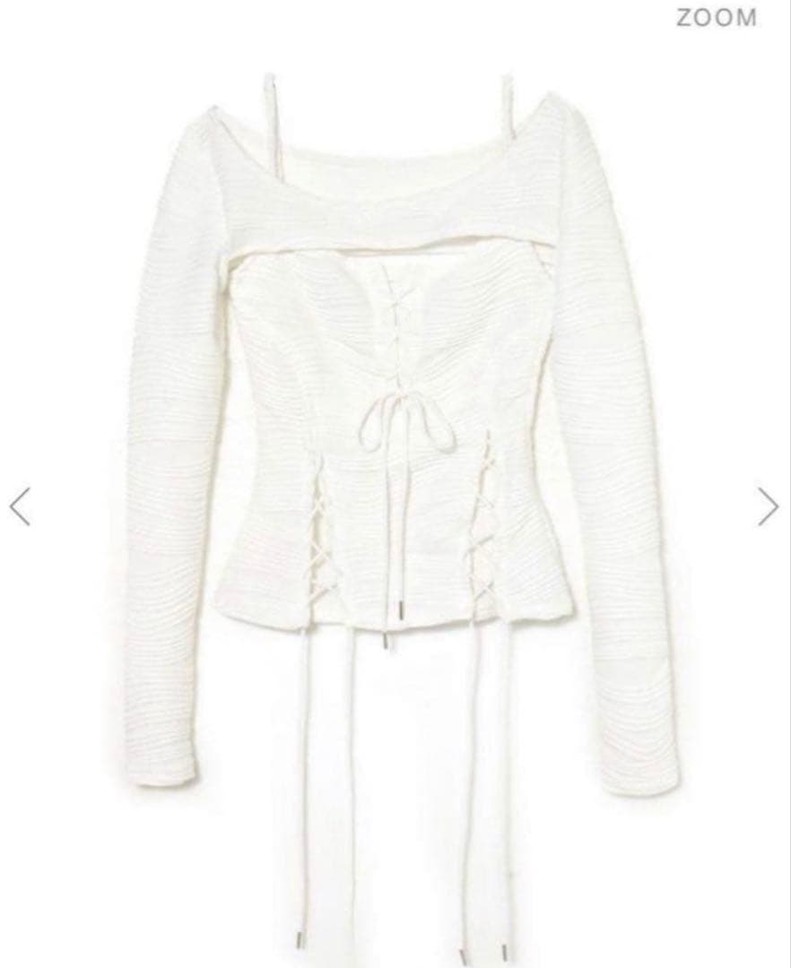 トップス meltthelady lace up layered corset