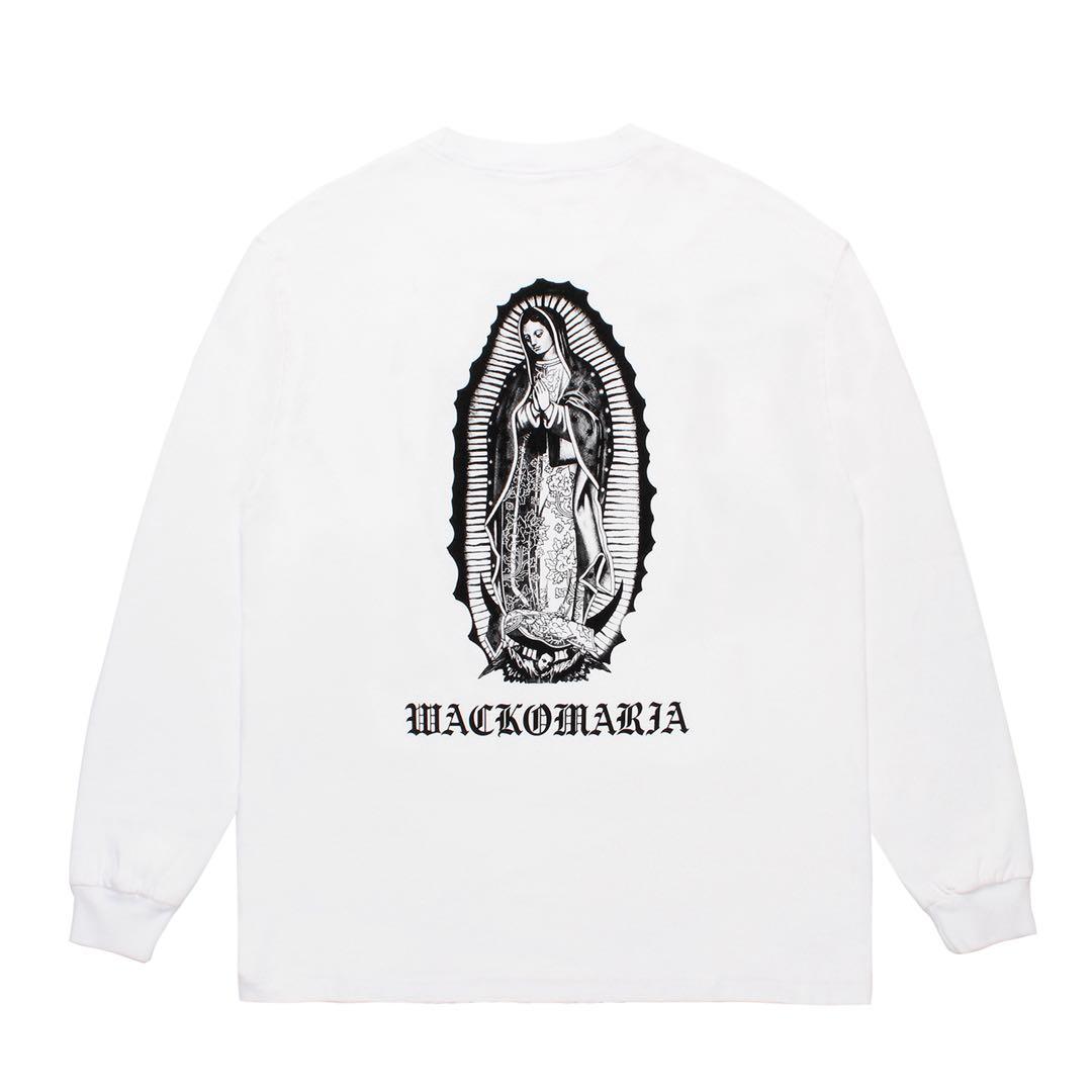 ワコマリアWHITE/BLACK [26SSE-WMT-LT04