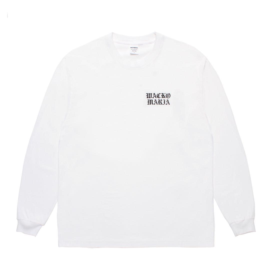 ワコマリアWHITE/BLACK [26SSE-WMT-LT04