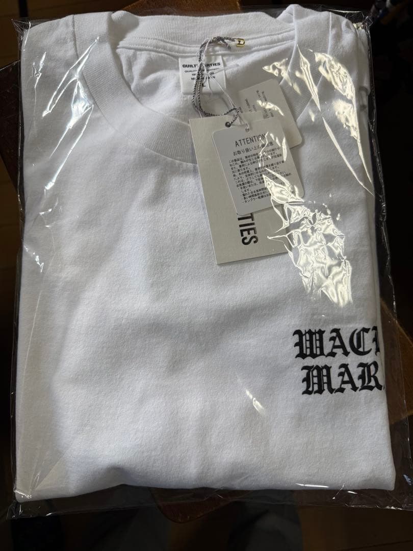 ワコマリアWHITE/BLACK [26SSE-WMT-LT04