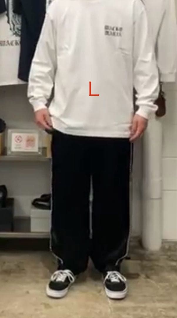 ワコマリアWHITE/BLACK [26SSE-WMT-LT04