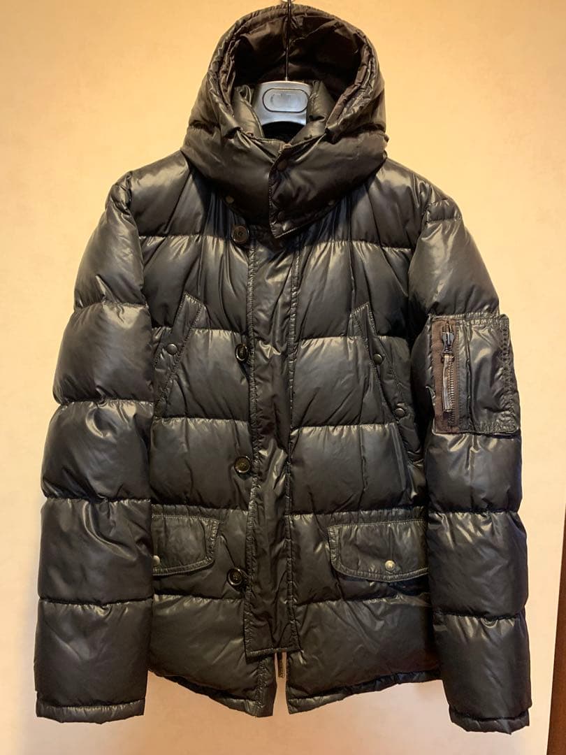 本物美品ドゥベチカDUVETICAダウンジャケットN3 B型マットブラック黒48