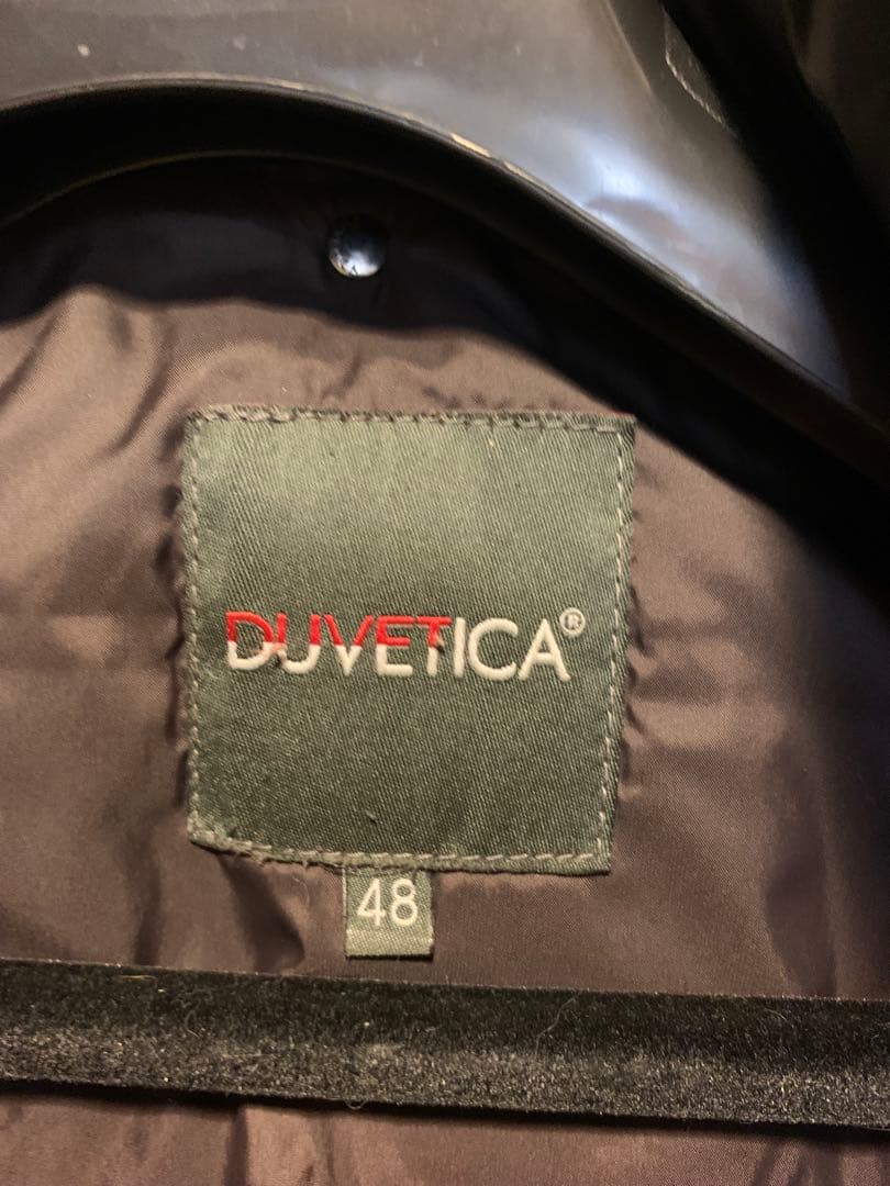 本物美品ドゥベチカDUVETICAダウンジャケットN3 B型マットブラック黒48