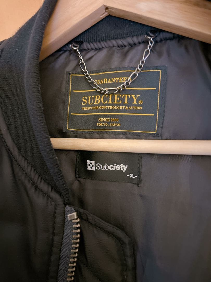 Subciety ブラック ジャンパー・ブルゾン　MA-1