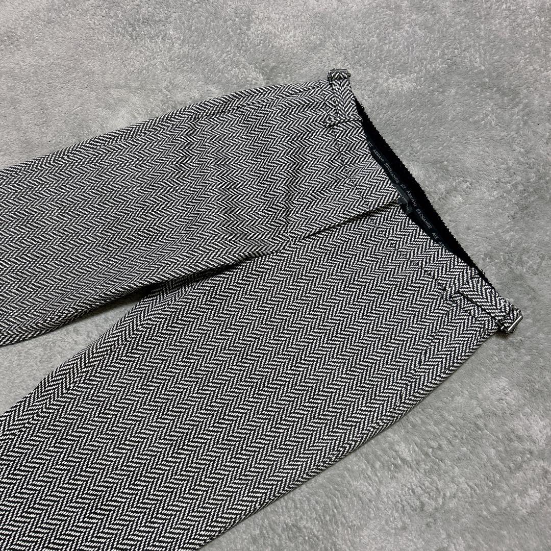 美品アルマーニエクスチェンジARMANIレディースパンツスーツセットアップ