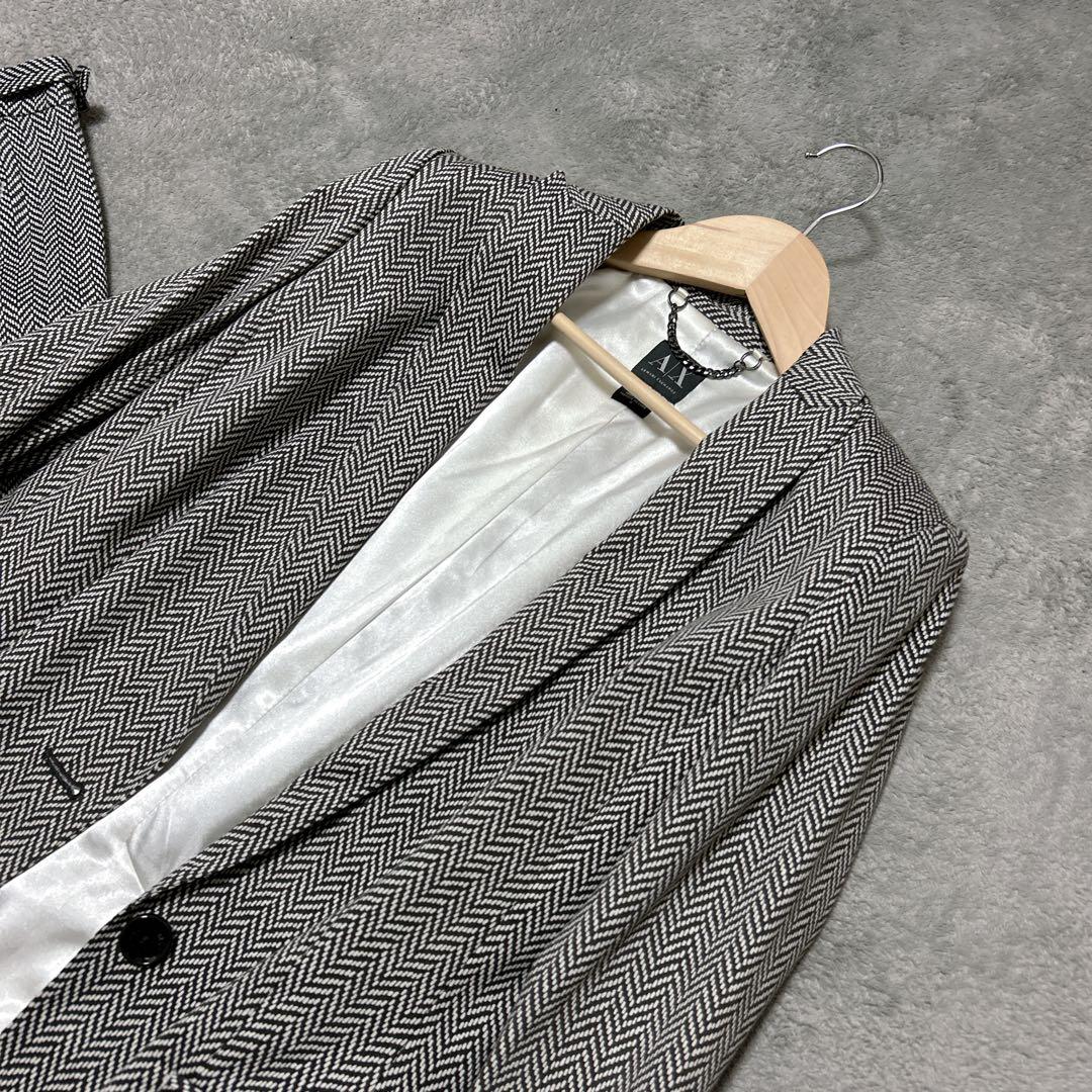 美品アルマーニエクスチェンジARMANIレディースパンツスーツセットアップ