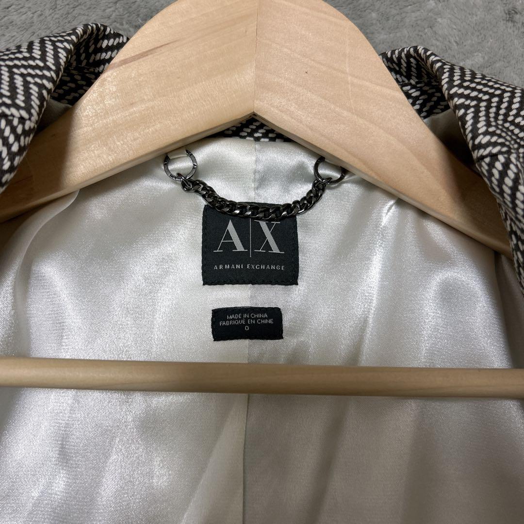 美品アルマーニエクスチェンジARMANIレディースパンツスーツセットアップ