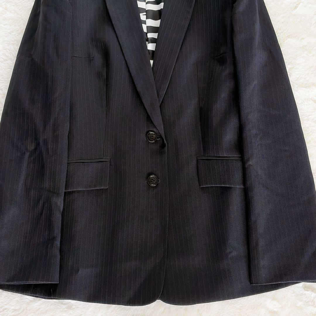 【D&G】テーラードジャケット パンツ スーツセットアップ ストライプ裏地ゼブラ