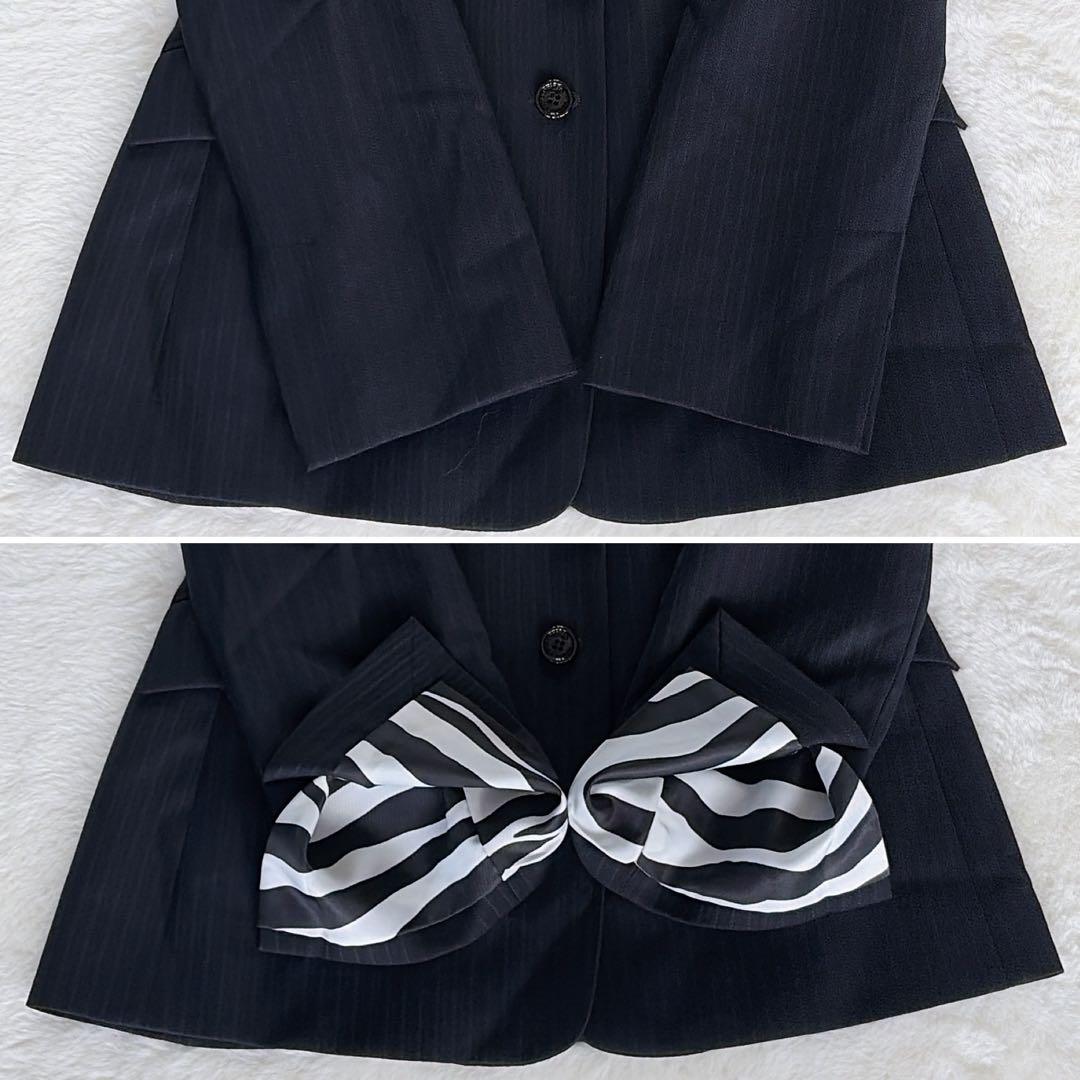 【D&G】テーラードジャケット パンツ スーツセットアップ ストライプ裏地ゼブラ