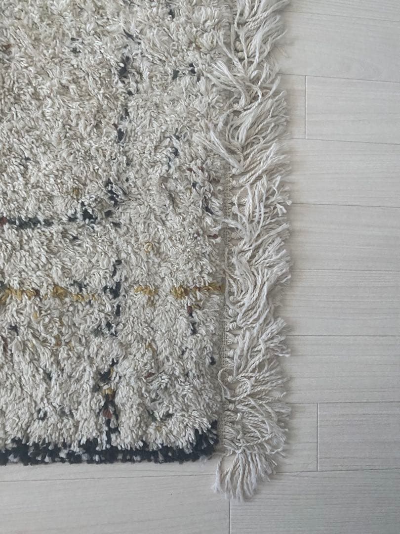 リセノ　BIANCA LINE DOT 135×190 ラグ