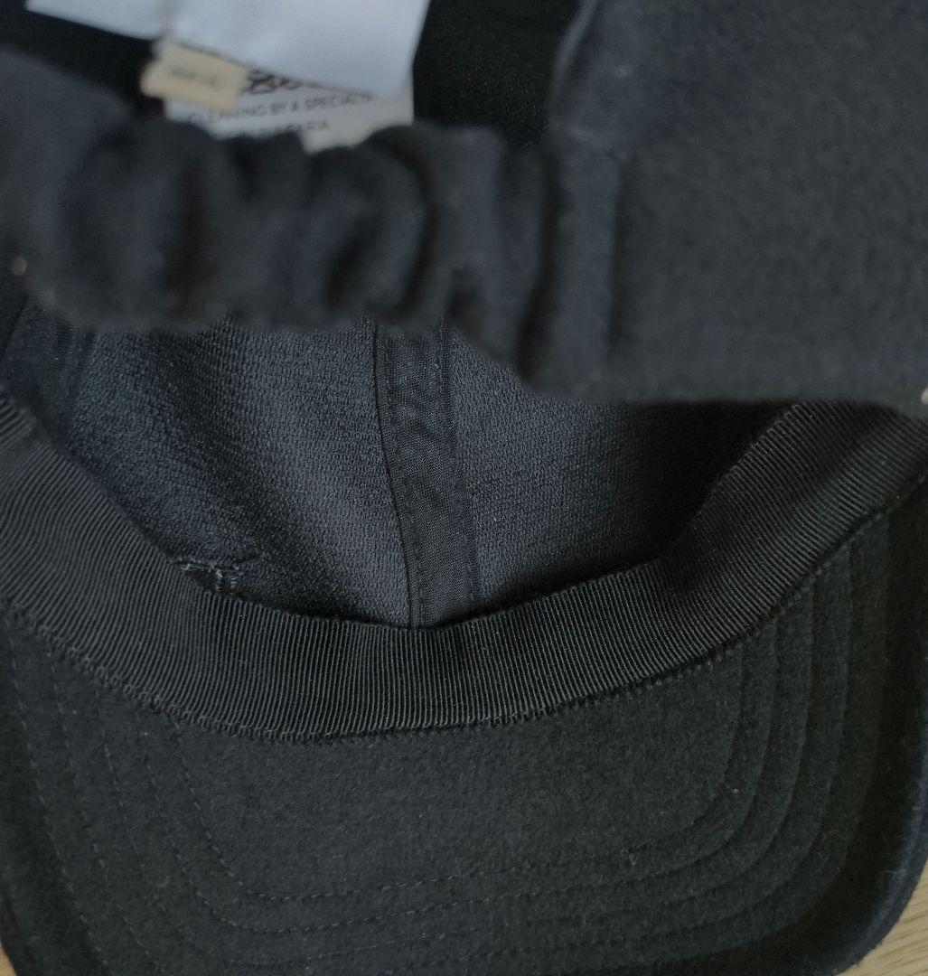 パトゥ PATOU 帽子 ウール ベースボール キャップ　ブラック