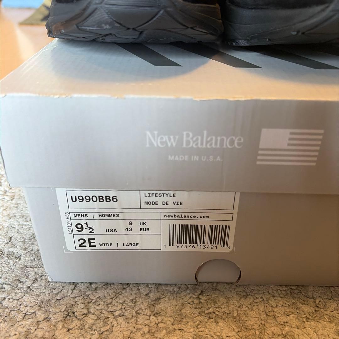 ニューバランス　990V6 トリプルブラック