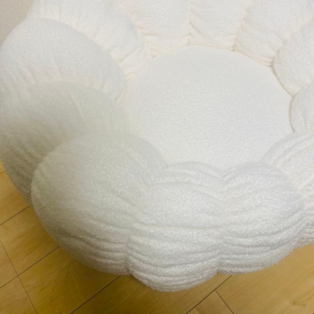 販売終了品✨　tofu トーフ ビーズソファ アネモネ ホワイト 白