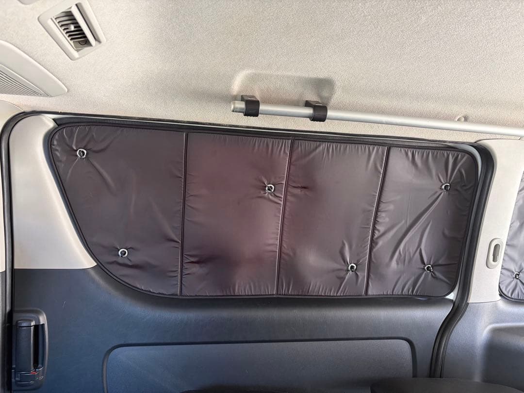 趣味職人 ハイエースサンシェード リア5枚セット スライド左右＋リア 車中泊遮光