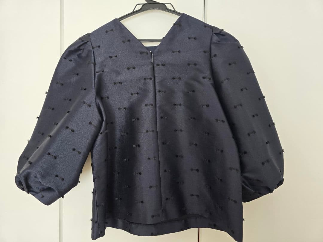 なみちゃん美品 UNITED ARROWS カットジャガード ブラウス