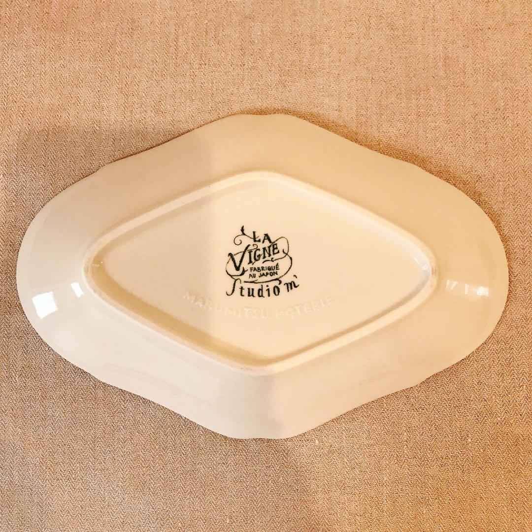 studio m’ スタジオエム　ヴィーニュ　オーバルプレート　美品